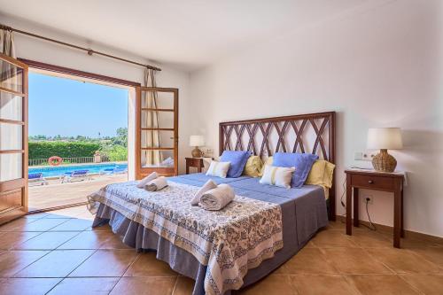Cama o camas de una habitación en Finca Pujolet