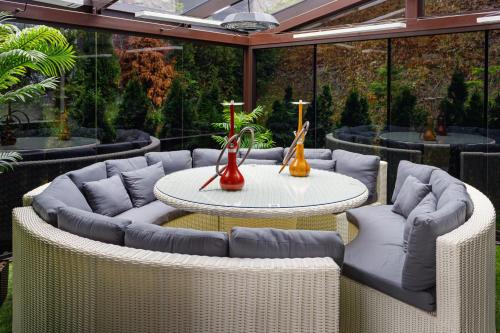 Гостиная зона в Chalet TwoSeasons Bukovel