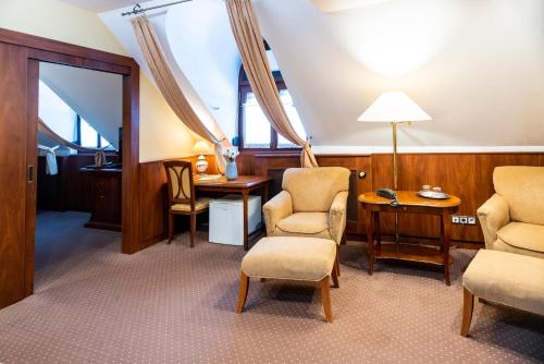 Zona de estar de Nyerges Hotel Termál Superior
