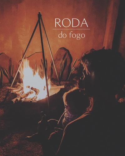 a poster for the movie roda do fico at Vila Cerrado in Alto Paraíso de Goiás