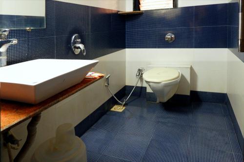 Koupelna v ubytování Hotel Sai Vijay