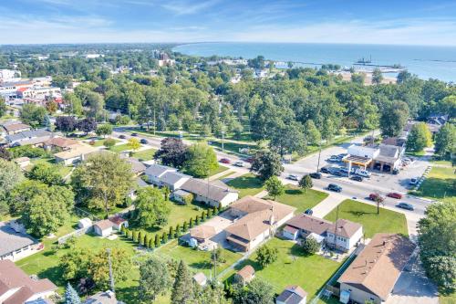 an aerial view of a residential neighborhood with houses at Park Bungalow #4 - Seacliff Beach Suites in Leamington