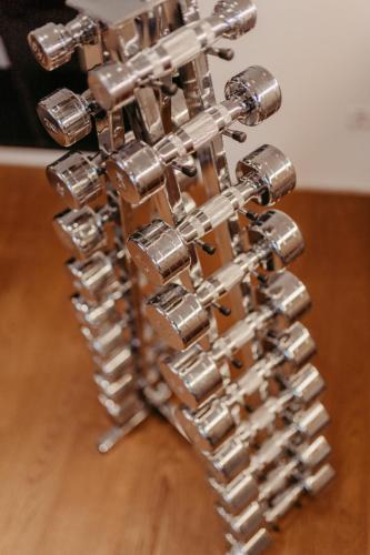 a robot made out of metal on a table at RELAX APARTMENTS An der Lage Hochgraßnitzberg in Spielfeld