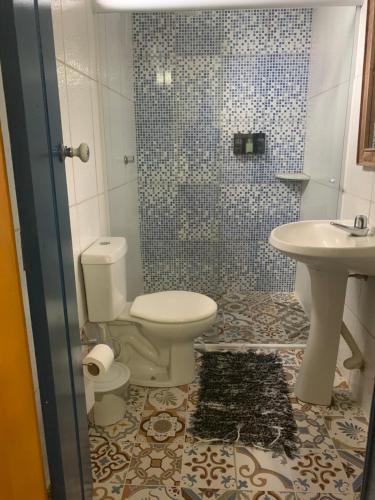 Koupelna v ubytování Suítes Casa da Colônia