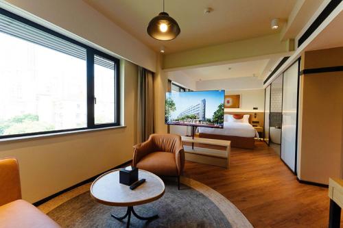 Posezení v ubytování Mia Hotel - Shanghai Xuhui Jiaotong University