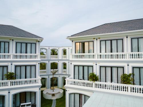 Balkón nebo terasa v ubytování Moodhoian Riverside Resort & Spa