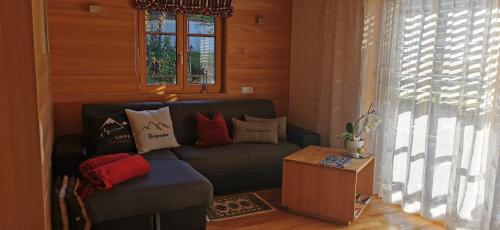 Posezení v ubytování Ferienwohnung an der Alten Säge