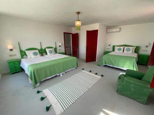 Ένα ή περισσότερα κρεβάτια σε δωμάτιο στο Villas en Toledo