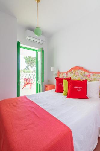 Ένα ή περισσότερα κρεβάτια σε δωμάτιο στο Villas en Toledo