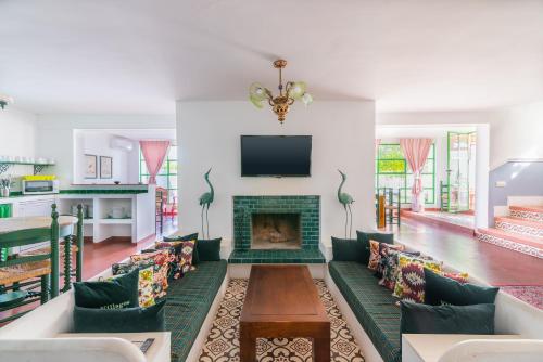 Χώρος καθιστικού στο Villas en Toledo