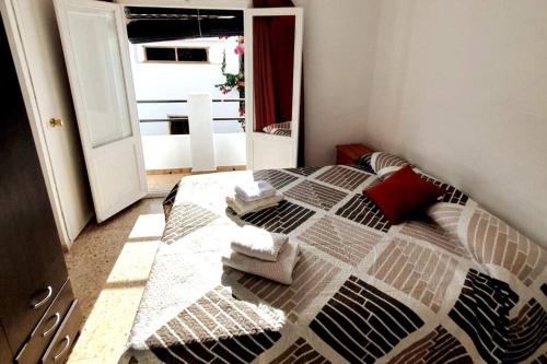 Un ou plusieurs lits dans un hébergement de l'établissement Casa rural para 8 huéspedes en plena naturaleza