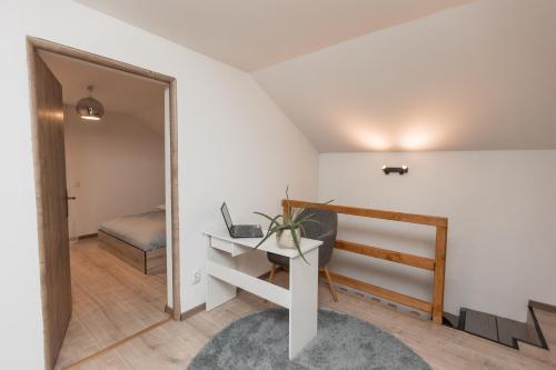 Postel nebo postele na pokoji v ubytování Cabana Luna