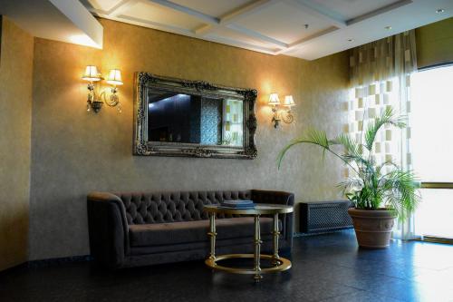Coin salon dans l'établissement Hotel Feride