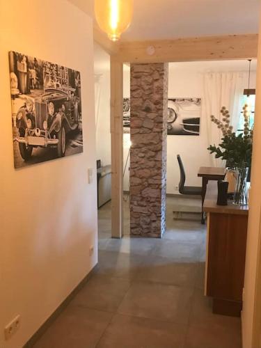 Posezení v ubytování Willkommen im Casa Felice, der Wohlfühl Oase mit Balkon, 4 Betten und Homeoffice Platz