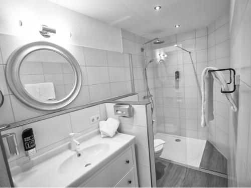 Koupelna v ubytování Home suite home