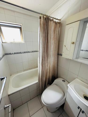 Et bad på Habitaciones con baño compartido