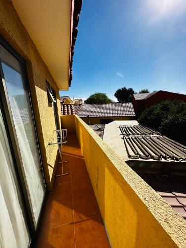 A balcony or terrace at Habitaciones con baño compartido