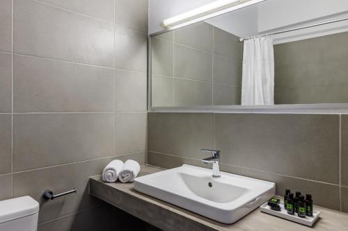 Koupelna v ubytování Aperitton Hotel