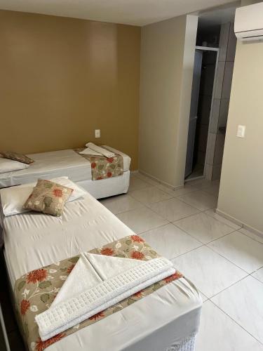 Iracema Mar Hotelにあるベッド