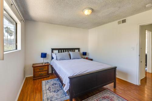 a bedroom with a large bed and a window at North Hollywood Home about 3 Mi to Universal Studios! in North Hollywood