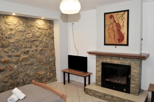 TV a/nebo společenská místnost v ubytování Pavillion1
