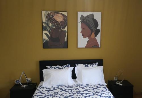 Un pat sau paturi într-o cameră la Panoias Country House