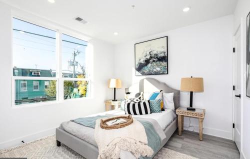 a bedroom with a bed and a window at Mary's Stay Brookland in Washington