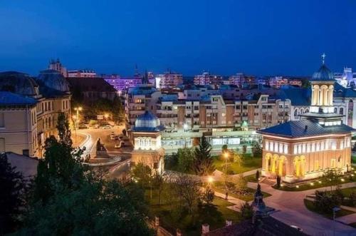 Общий вид на город Крайова или вид на город из апартаментов/квартиры