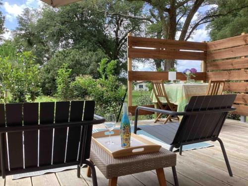 Zahrada ubytování KBAIA le chalet océan