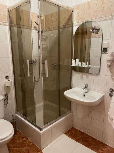 Koupelna v ubytování Hotel SONATA