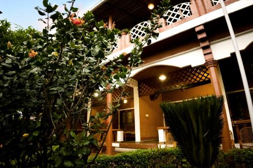 a house with a tree in front of it at The Nest Inn Resort in Masinagudi