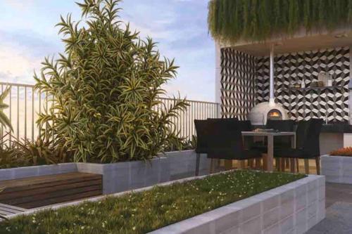 Zahrada ubytování Apto Novo na Bela Vista próximo à Av Paulista, Liberdade e Centro