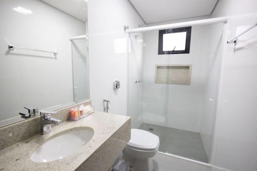 Koupelna v ubytování Safa Hotel Foz