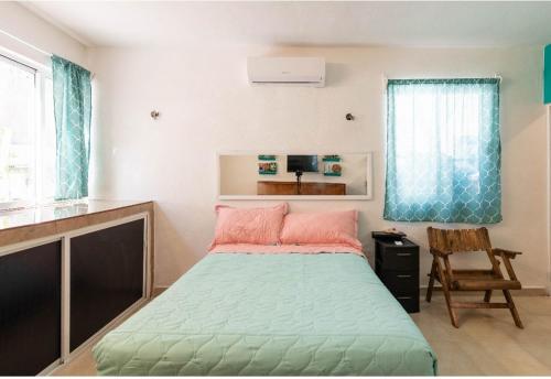 Ένα ή περισσότερα κρεβάτια σε δωμάτιο στο Casa paz