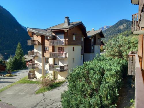 Studio pour 3 pers. à Châtel avec balcon, parking, près navettes et centre. Exposition Sud/Ouest.