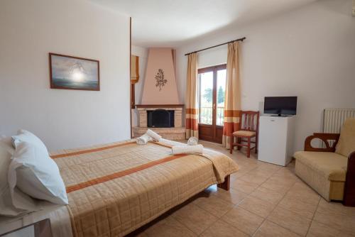 Posteľ alebo postele v izbe v ubytovaní Hotel Ainareti