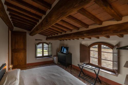 Ένα ή περισσότερα κρεβάτια σε δωμάτιο στο Casa Lavanda - Podere Fossaccio