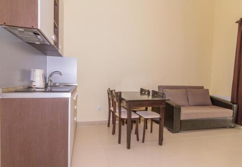 Η κουζίνα ή μικρή κουζίνα στο Gudauri Palace apartments in New Gudauri