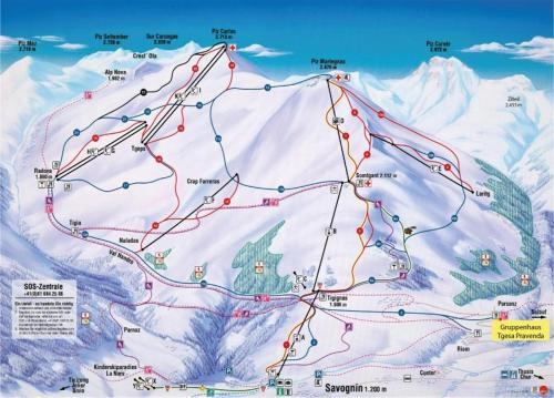 L'établissement Gruppen- & Familienhaus Parsonz en hiver