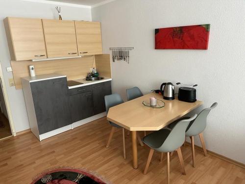 Kuchyň nebo kuchyňský kout v ubytování Wohnung in Sankt Englmar Nr 512