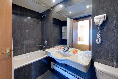 Koupelna v ubytování Hotel Palas