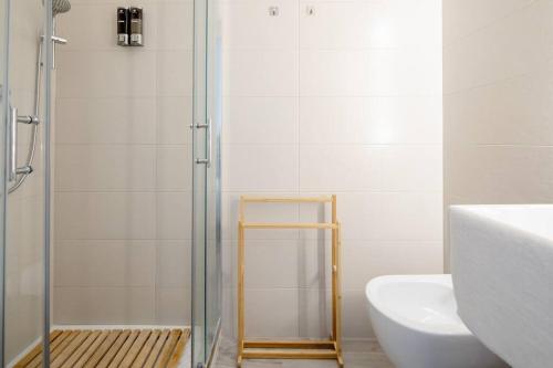 Bathroom sa Luxury - Jacuzzi Apartments Near Rome