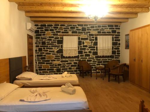 Hotel Kaso Erveheにあるベッド