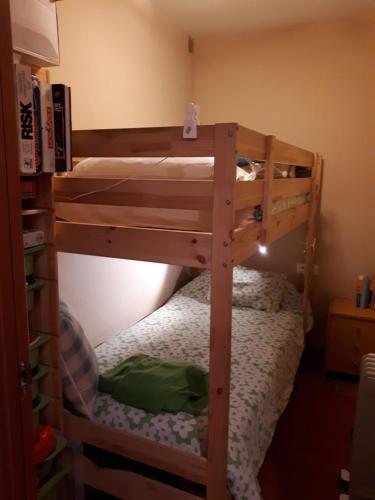 - deux lits superposés dans une chambre dans l'établissement Saldes Pedraforca, à Saldes