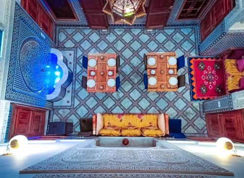 Χώρος καθιστικού στο Riad Dar Lalj Fes