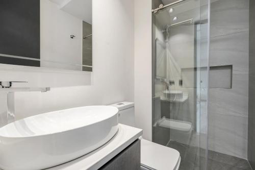 Apartamentos HOUSY Laurelesにあるバスルーム