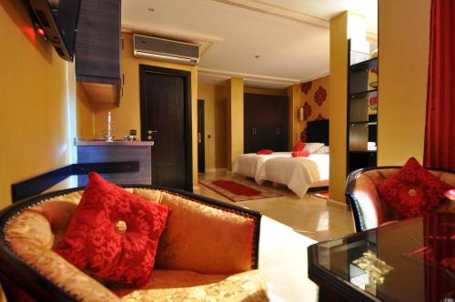 Katil atau katil-katil dalam bilik di Palais Riad Reda & Spa