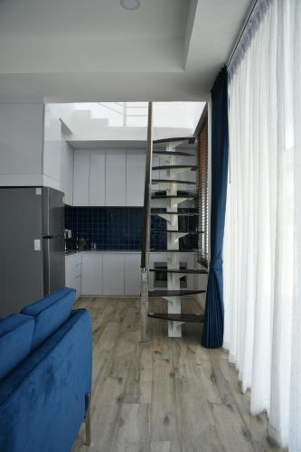 Ruang duduk di Green Lung Pool Villas Bangkok