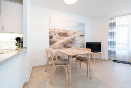 Köök või kööginurk majutusasutuses Grömitz-Center Whg 318