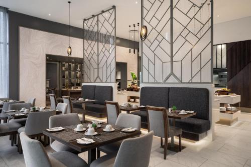 Ruang duduk di Cape Town Marriott Hotel Crystal Towers
